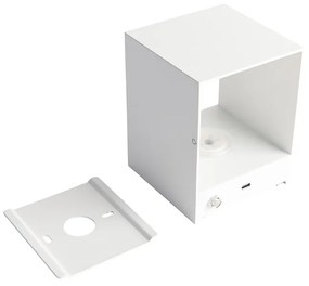 Applique a parete bianca con LED e dimmer touch ricaricabile - Joris