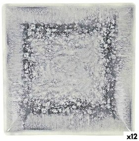 Piatto da Dolce La Mediterránea Adhara Porcellana 18 x 18 x 2 cm (12 Unità) (18 x 18 x 2 cm)