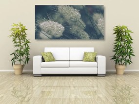 Quadro su tela – Gocce di rugiada sull'erba
