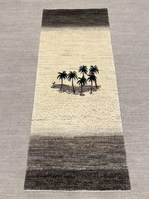 Loribaft Tappeto 210x90 Beige (Iran) Annodato A Mano