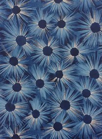 Nina Campbell Carta da parati Estella - Midnight Blue/ Gilver