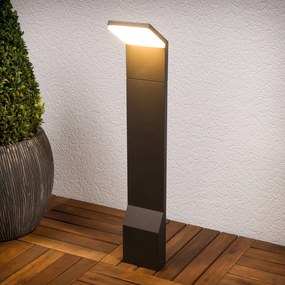 Lampioncino da giardino NEVIO Lucande, Nero, Alluminio, Moderno, Lampada LED da esterni