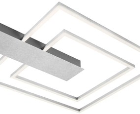 Plafoniera LED Nico argento IP20, 3000 lumen