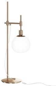 Lampada Da Scrivania Contemporanea Erich Struttura In Metallo Ottone 1 Luce