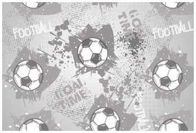 Carta da parati – Pallone da Calcio in Grigio