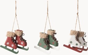 Set di 3 addobbi albero di Natale pattini da ghiaccio Ice Skates
