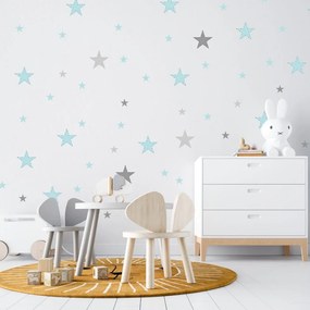 Adesivi da parete - Stelle color mentolo | Inspio