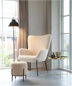 Poltrona color crema con rivestimento in pelliccia sintetica Glasgow – Bonami Essentials