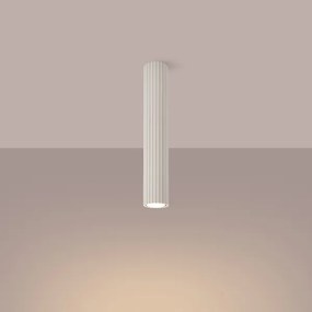 Sollux SL.1590 - Faretto KARBON 1xGU10/10W/230V 40 cm color crema