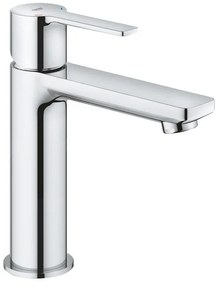 Rubinetto per lavabo a canna media lineare cromo spazzolato GROHE