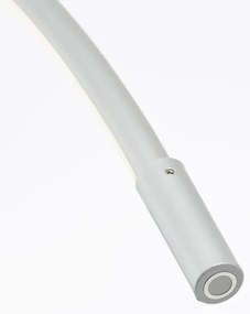 Brilliant - Lampada da terra touch dimmerabile a LED BOW LED/14W/230V cromo