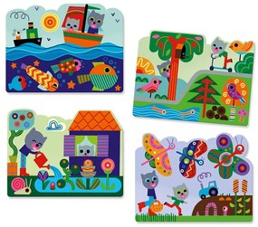 Libro da colorare magico - nel giardino