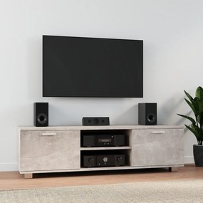 Mobile Per Tv Grigio Cemento 140x40,5x35 Cm Legno Multistrato /