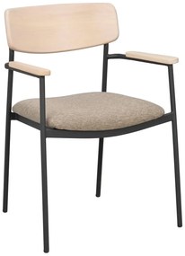 Sedie da pranzo in colore beige-naturale in set da 2 Maymont - Rowico