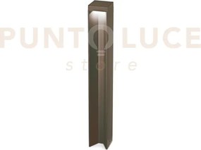 Kurt palo per esterni ip54 3000k 1050lm 11w coffee h.65cm in allumi...