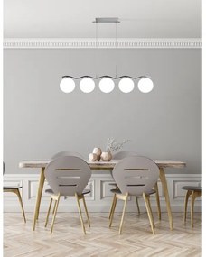 Lampadario a sospensione con filo RAMON 5xG9/40W/230V cromo lucido