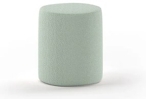 Pouf per bambini verde chiaro in tessuto bouclé MOON - Vipack