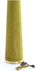 Lampada da terra verde con paralume in tessuto (altezza 168 cm) Devia - Light &amp; Living