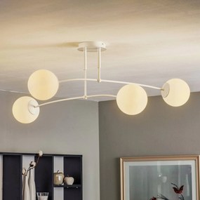 EMIBIG LIGHTING Plafoniere Pregos 4, 4 luci, bianco