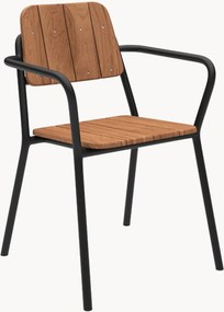 Sedia da giardino in legno di teak con braccioli Kirra