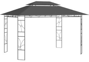 Gazebo 4x3x2,7 m Antracite 160 g/m²