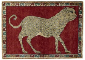 Gabbeh Tappeto 160x120 Rosso (Iran) Annodato A Mano
