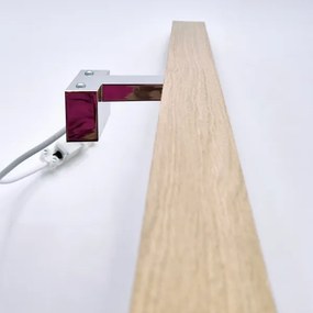 Brilagi-Illuminazione a LED per specchi da bagno WOODY MIRROR LED/15W/230V IP44 quercia/cromo