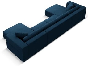 Divano angolare blu a U Esther - Milo Casa