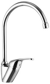 Rubinetto lavello a canna alta in ottone cromo di Rubinetterie Mariani Linea Astro