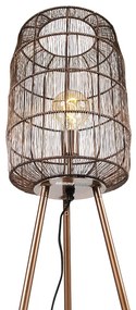 Lampada da terra moderna a treppiede in rame - Redo