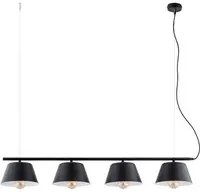 Lampada a Sospensione Ritz, Nero, Acciaio, 80x100x28 cm, EPIKASA