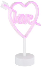 Globo 28066 - Decorazione da tavolo LED Neon ARMOR LED/2W/3xAA cuore