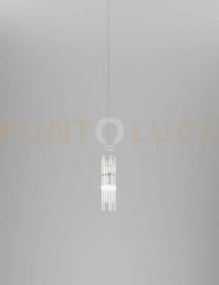 Diadema sospensione ap cristallo bronzo satinato 1 luce attacco g9