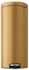 Cestino per la spazzatura dorato in acciaio con pedale 30 l NewIcon – Brabantia
