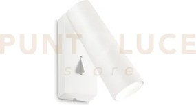 Pipe applique a parete led 3000k 7w 670 lm orientabile bianco con ...
