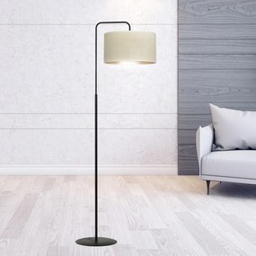 Piantana Contemporaneo Ganesha Acciaio Nero Bianco 1 Luce E27 Ip20