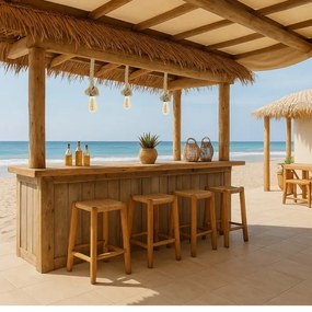 Brilagi - Lampadario a sospensione con filo KOS 1xE27/60W/230V faggio