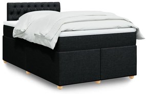 Giroletto A Molle Con Materasso Nero 120x200 Cm İn Tessuto /