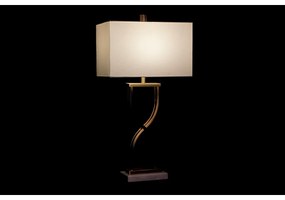 Lampada da tavolo DKD Home Decor 40 x 23 x 79 cm Dorato Metallo Bianco Marmo 40 W 240 V