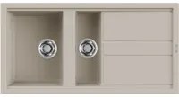 Lavello Elleci Incasso 2 vasche 100 x 51 Best 475 Keratek Plus Champagne LKB47595