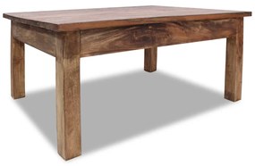 Tavolino Da Salotto İn Legno Massello Di Mogano 98x73x45 Cm /