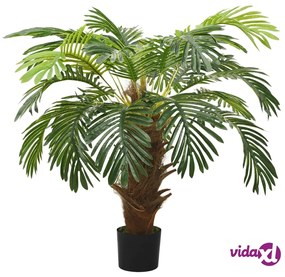 vidaXL Palma Cycas Artificiale con Vaso 90 cm Verde