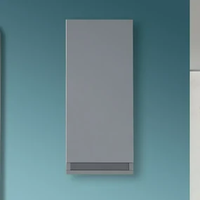 Pensile Sospeso Bagno Salvaspazio H. 69 cm Grigio Opaco con ripiano