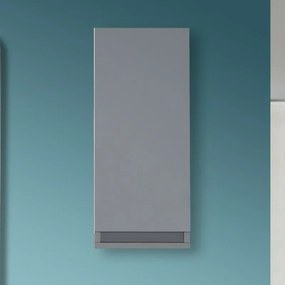 Pensile Sospeso Bagno Salvaspazio H. 69 cm Grigio Opaco con ripiano