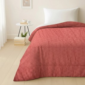 Trapuntino singolo in microfibra effetto seta bordeaux