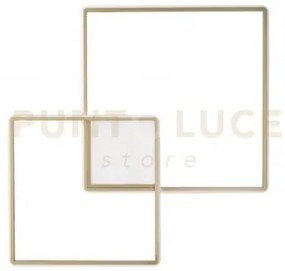 Plafoniera dowel oro led 3000k 60w 3749lm 75cm dimmerabile