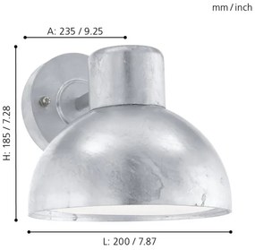 Eglo 96206 - Applique da esterno ENTRIMO 1xE27/60W