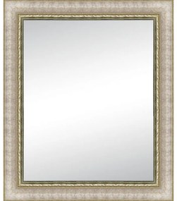 Specchio rettangolare in legno avorio 92 x 132 cm