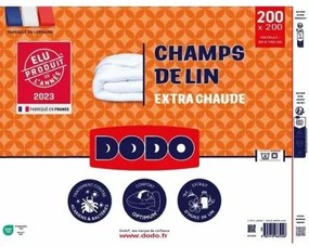 Piumino Letto DODO Champs de Lin Bianco 450 g/m² 200 x 200 cm