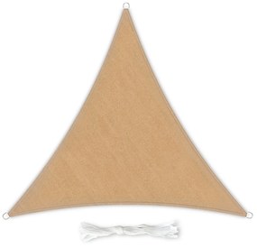 blumfeldt Vela parasole triangolare 4 x 4 x 4 m poliestere permeabile all'aria